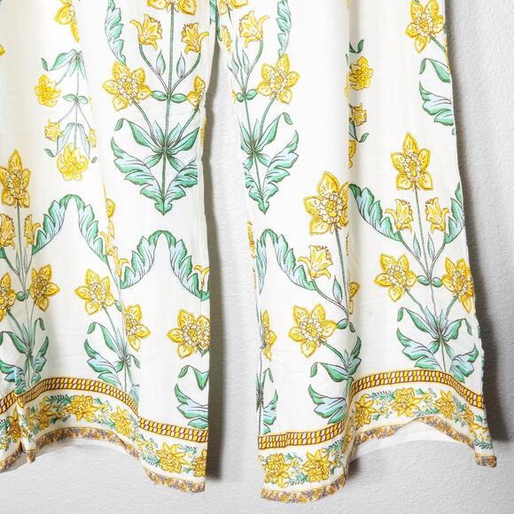 NEW Draper James Women’s Pants Resortwear Travelcore Coastal Floral Linen Sz L - Picture 4 of 10